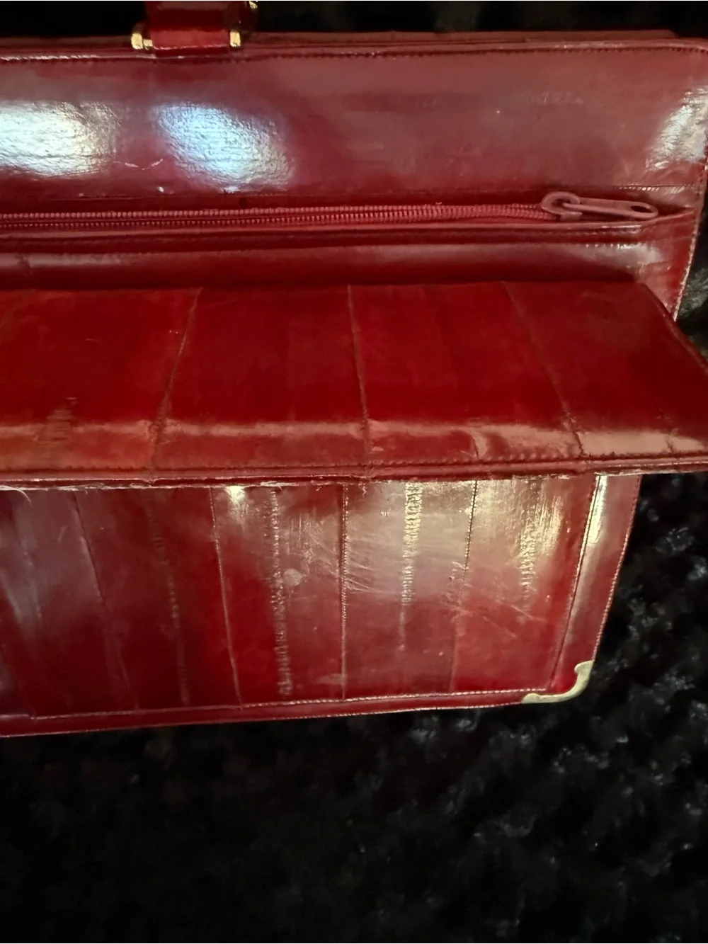 Eelskin Vintage Genuine Leather Briefcase Made in Korea